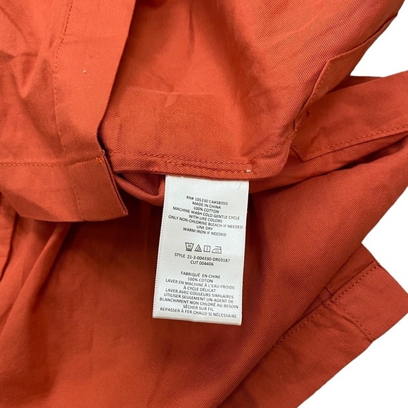 NWT Joie Ardine Midi Cotton Dress in Warm Spice Size Medium - Picture 11 of 11